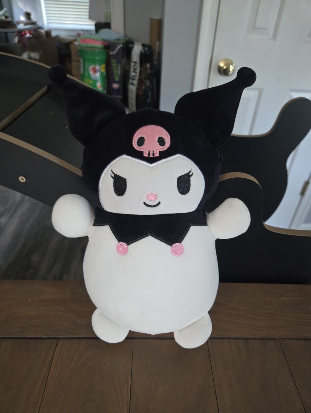 Kuromi Sanrio Black & White Plush Hug Mee Squishmallows Kawaii Hello Kitty Plush